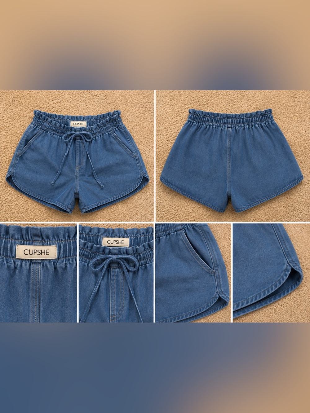 Cupshe Blue Denim Jean Shorts